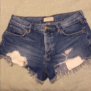 Free people high waisted shorts